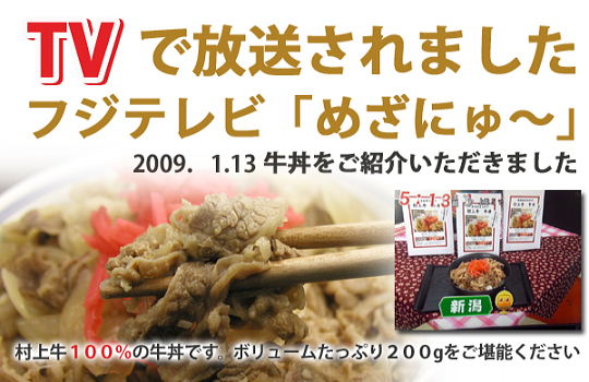 村上牛 牛丼